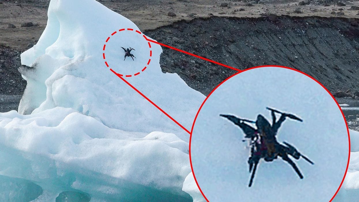 Ice Dart Iceberg Perching Drone Grips Slopes of 58 Degrees