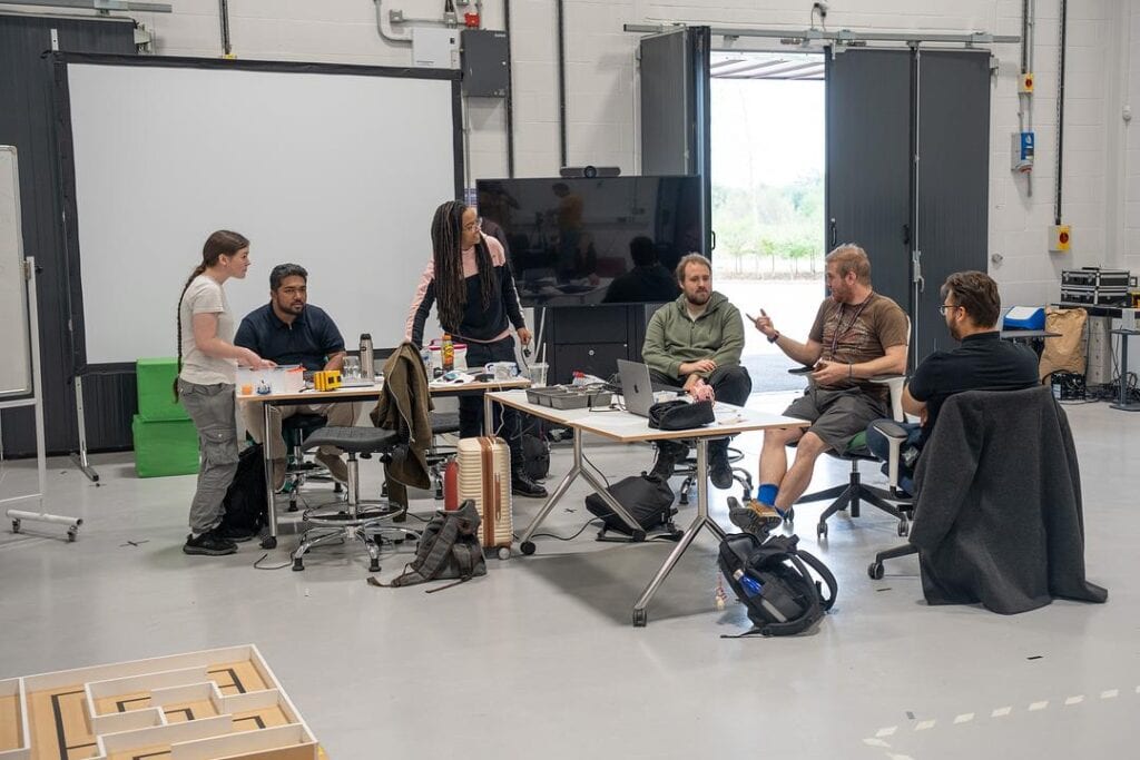 Micromaze robot hackathon at York tests build-and-program format