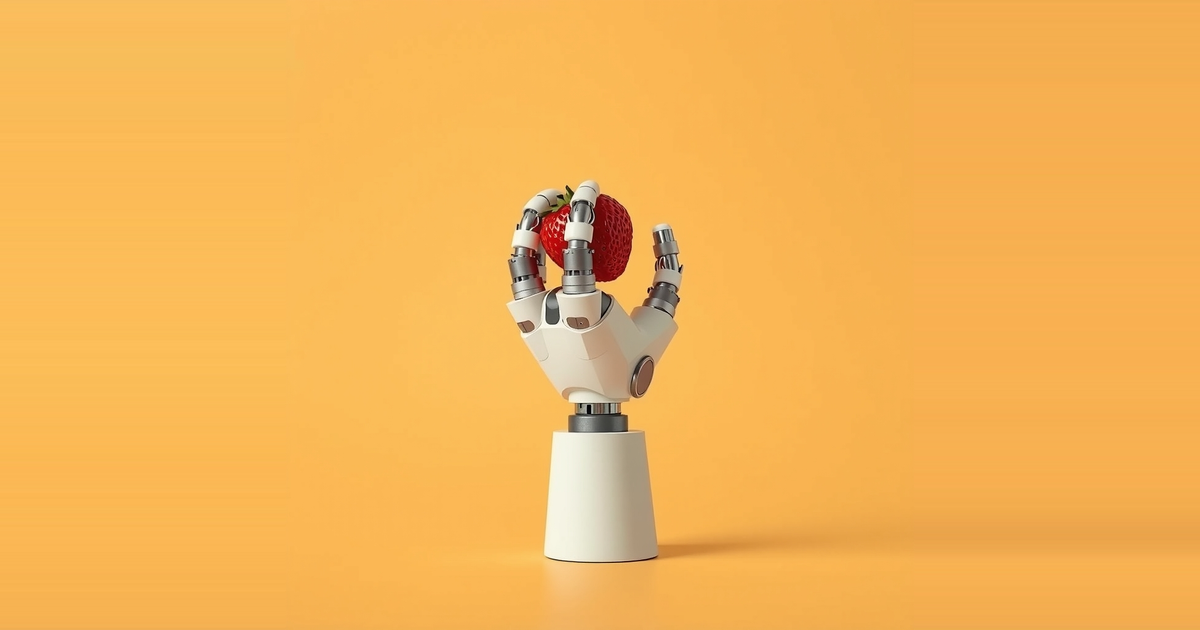 Soft robot gripper judges strawberry ripeness by touch