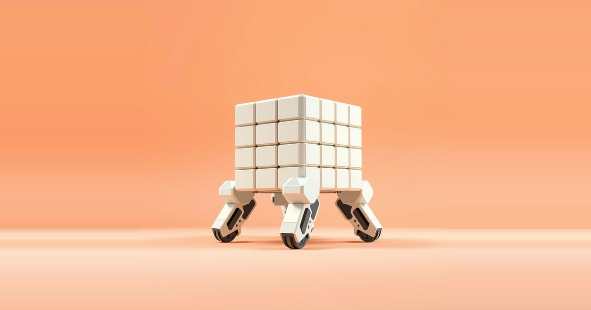 Quadruped Rubik's Cube solve uses only the robot's feet