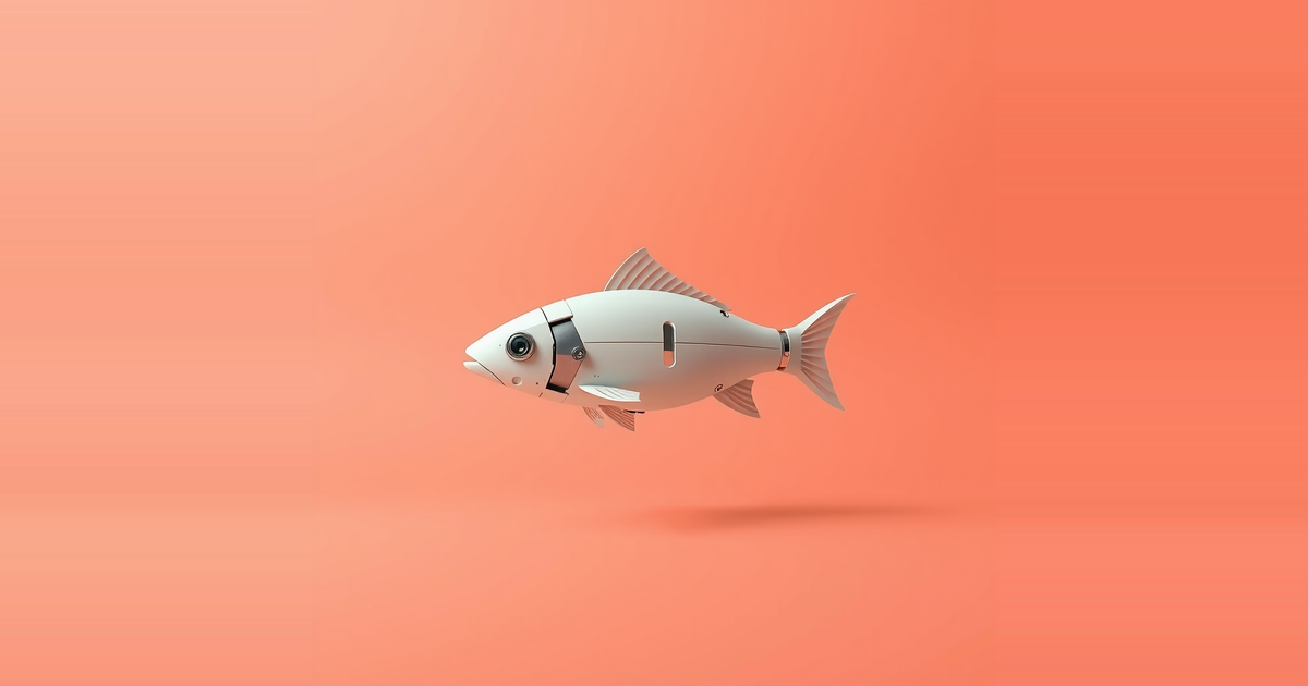 Robotic fish swims upstream using vision alone